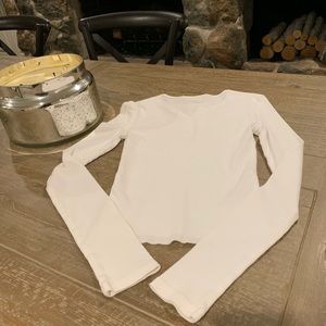Brandy Melville Tops - Brandy Melville Long Sleeve White Top Brandy Melville Tops - Brandy Melville Long Sleeve White Top